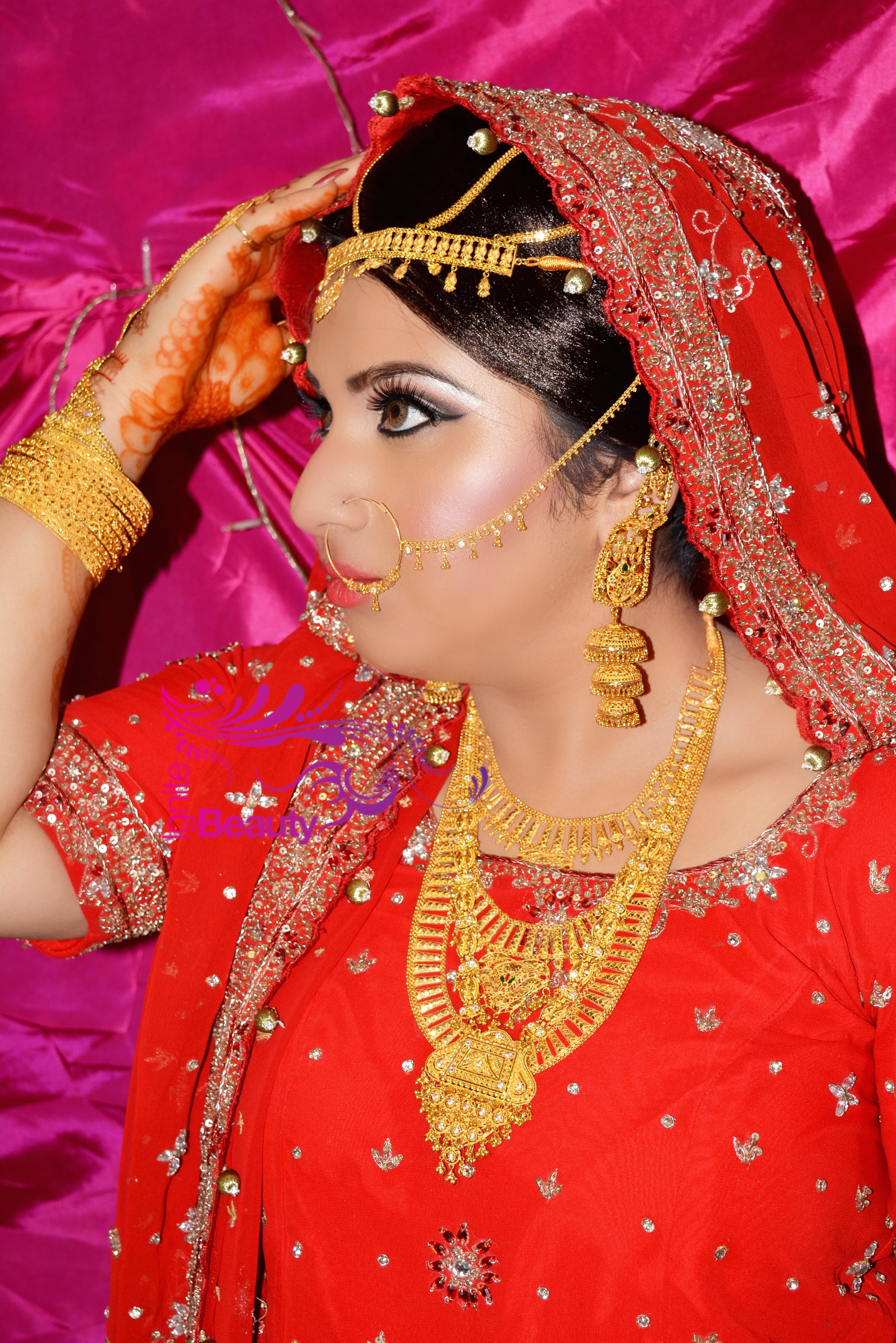 Asian Pakistani Indian Hindu Sikh Bridal Hair & Makeup Bradford Leeds Huddersfield Shipley West Yorkshire